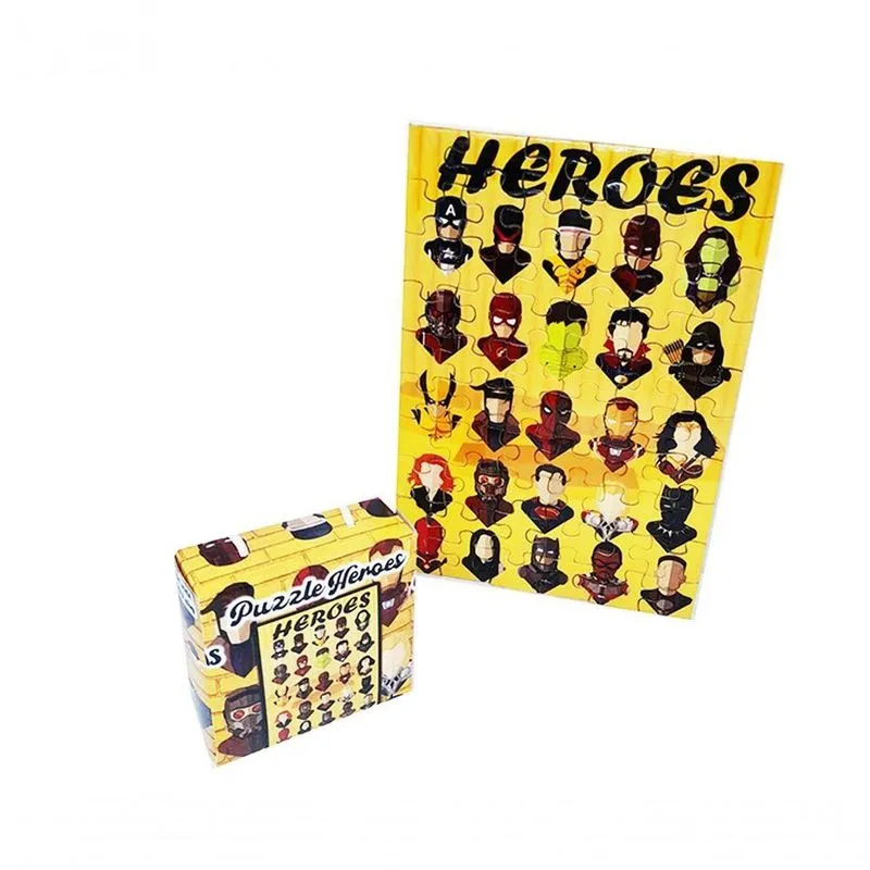 Quebra-cabeça Puzzle Heroes De 60 Peças