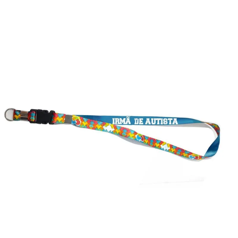 Cordão De Identificação Para Irmã De Autistas Tea 49cm