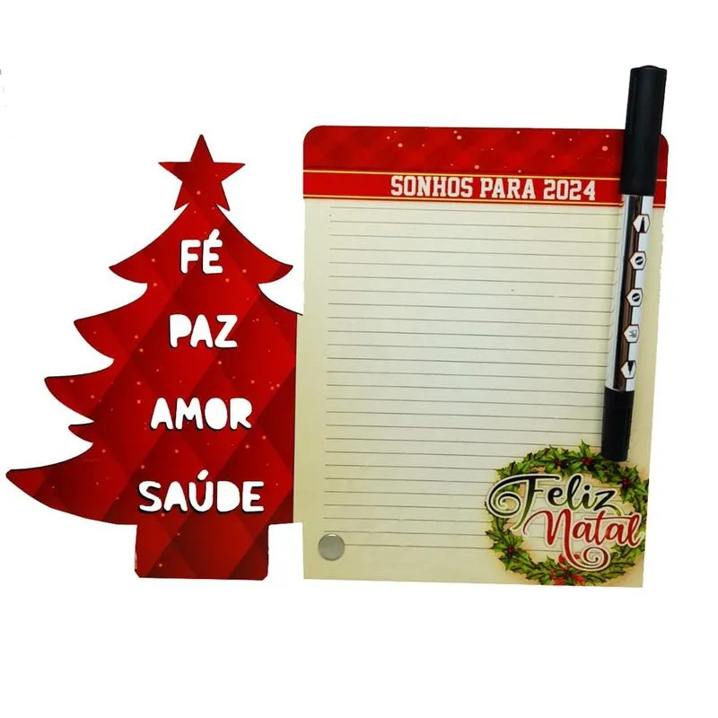 Árvore Guarda Sonhos Natal Mdf + Caneta
