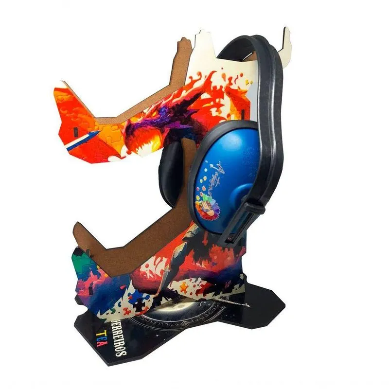 Suporte Gamers Autistas para Controles com Tema Guerreiros e Mundos