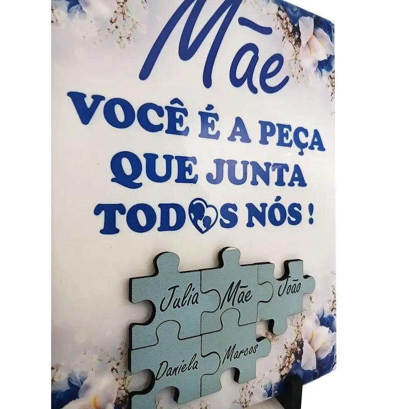 Porta Retrato Azulejo Presente Dias Das Mães Exclusivo