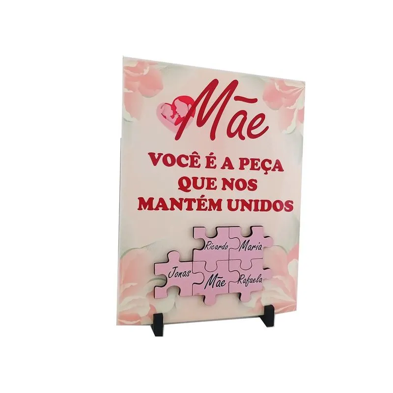 Azulejo Porta Retrato Flores Rosa Presente Dia Das Mães