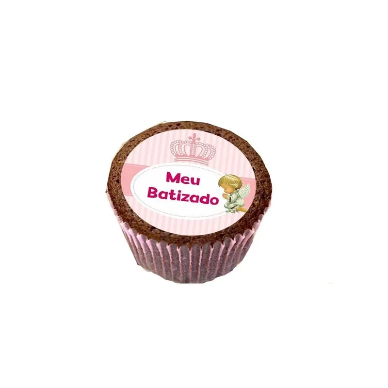 Serviço Impressão Em Papel Arroz Cortados Cupcakes Batizado