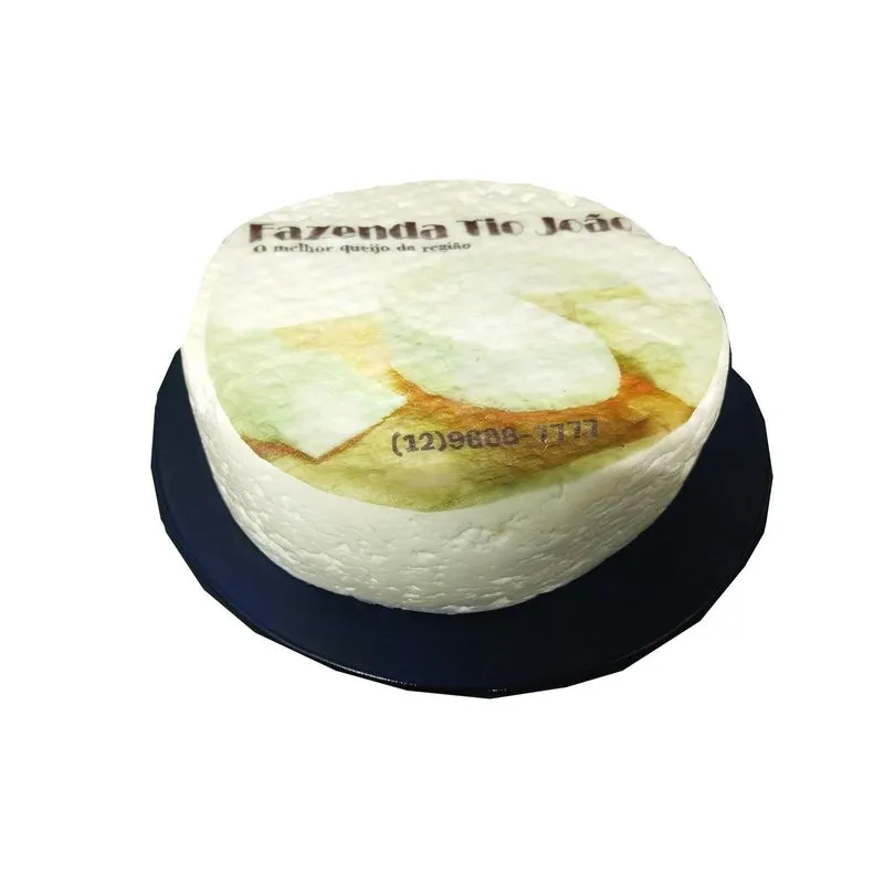 Papel De Arroz Personalizado Para Queijos Brancos