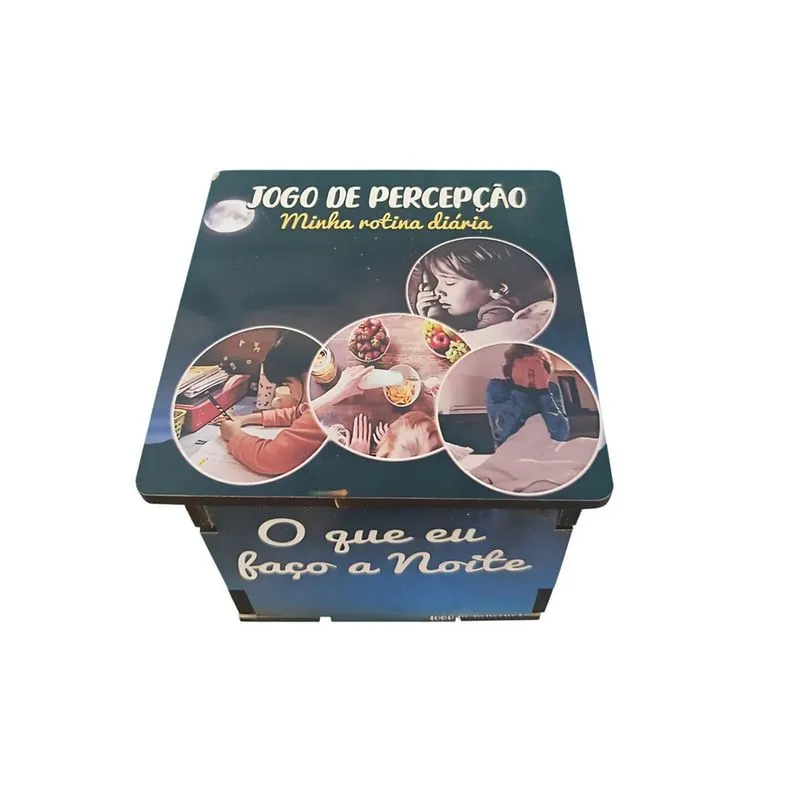 Mini Jogo Percepção De Dia De Noite Para Autistas Com Caixa