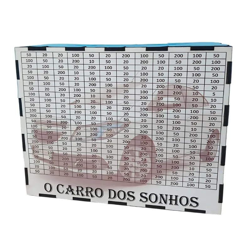 Cofre Desafio Meu Carro Dos Sonhos Junte 15 Mil Seu Sonho Em