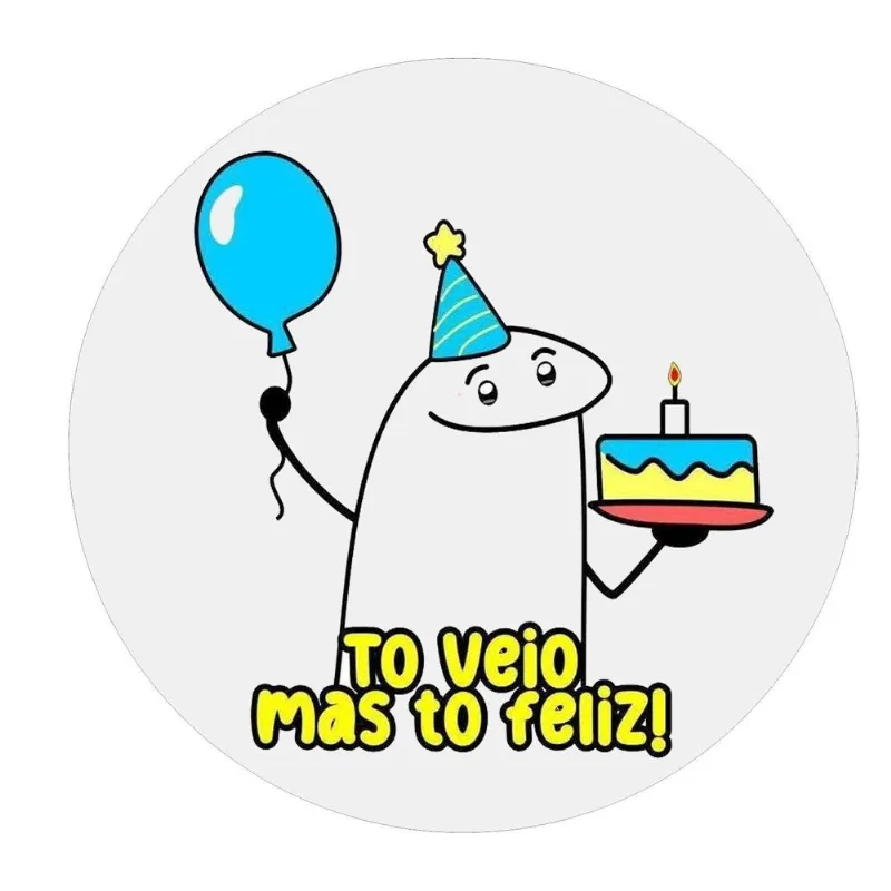Papel Arroz Divertido Bolos Redondos Flork To Veio Mas To