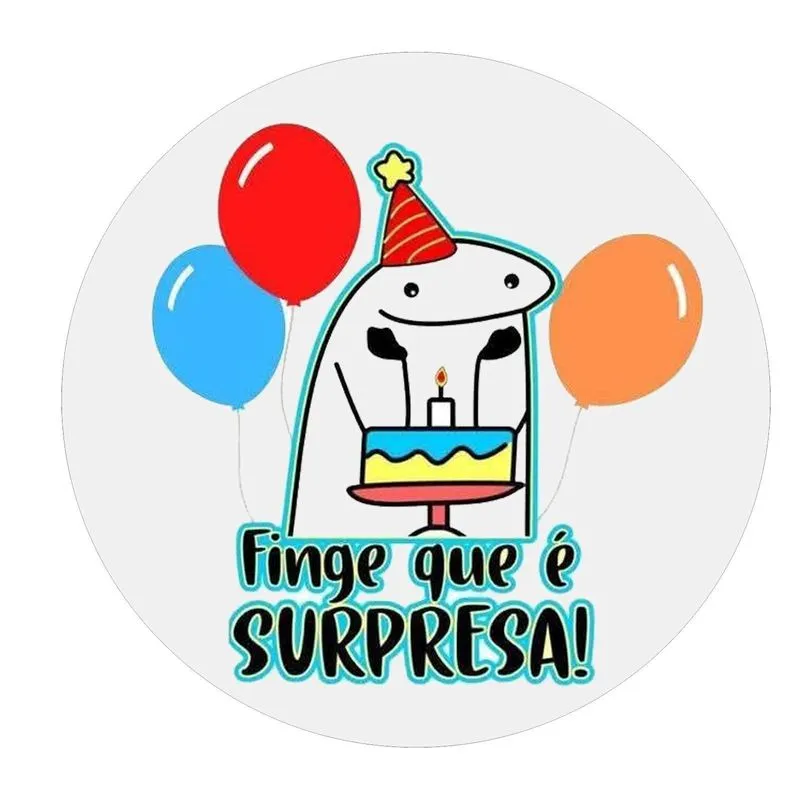 Papel Arroz Divertido Bolos Redondos Flork Finge Que É