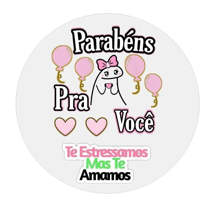 Papel Arroz Divertido Bolos Redondos Flork Te Estressamos