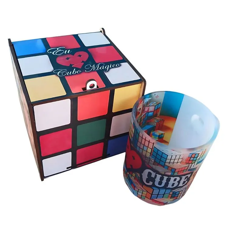 Kit Presente Para Amantes De Cubo Mágico Exclusivo