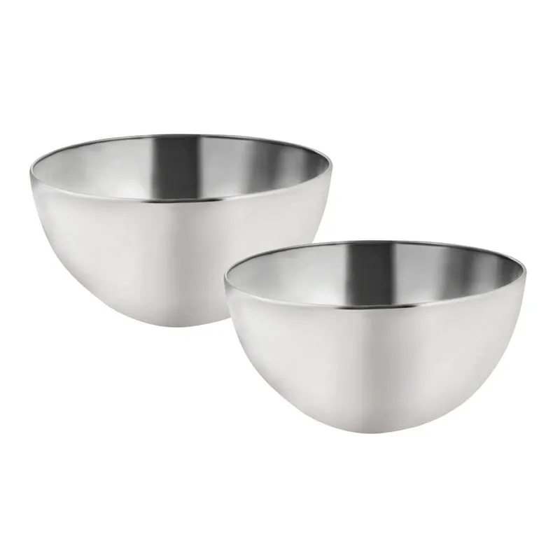 Kit Tigelas Bowls Em Aço Inox 28Cm 2 Peças Mimo