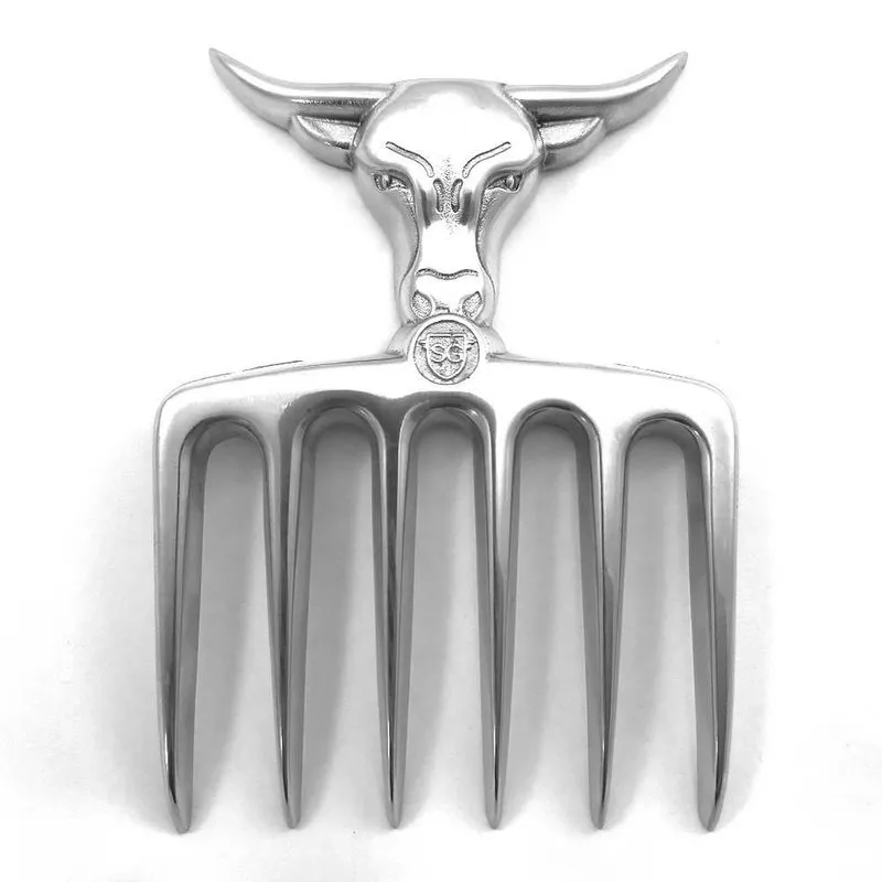 Garfo Bad Bull Alumínio Para Churrasco 6 Dentes Sg
