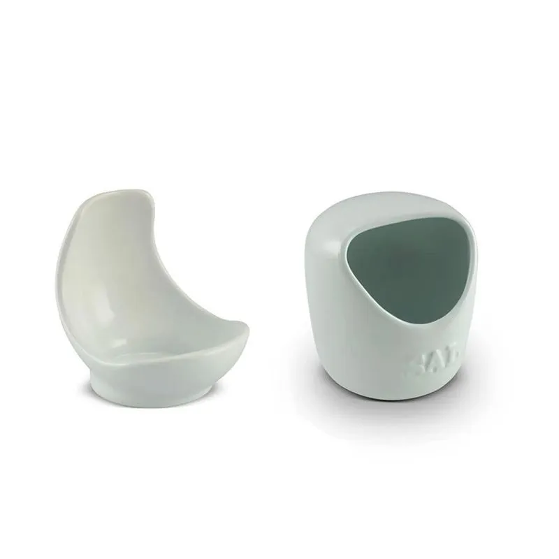Conjunto Saleiro E Descanso Para Colher Branco Gourmet
