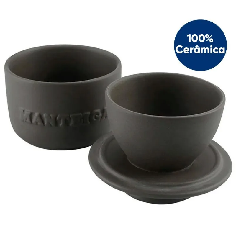 Manteigueira Cerâmica Grafite 250g Ceraflame