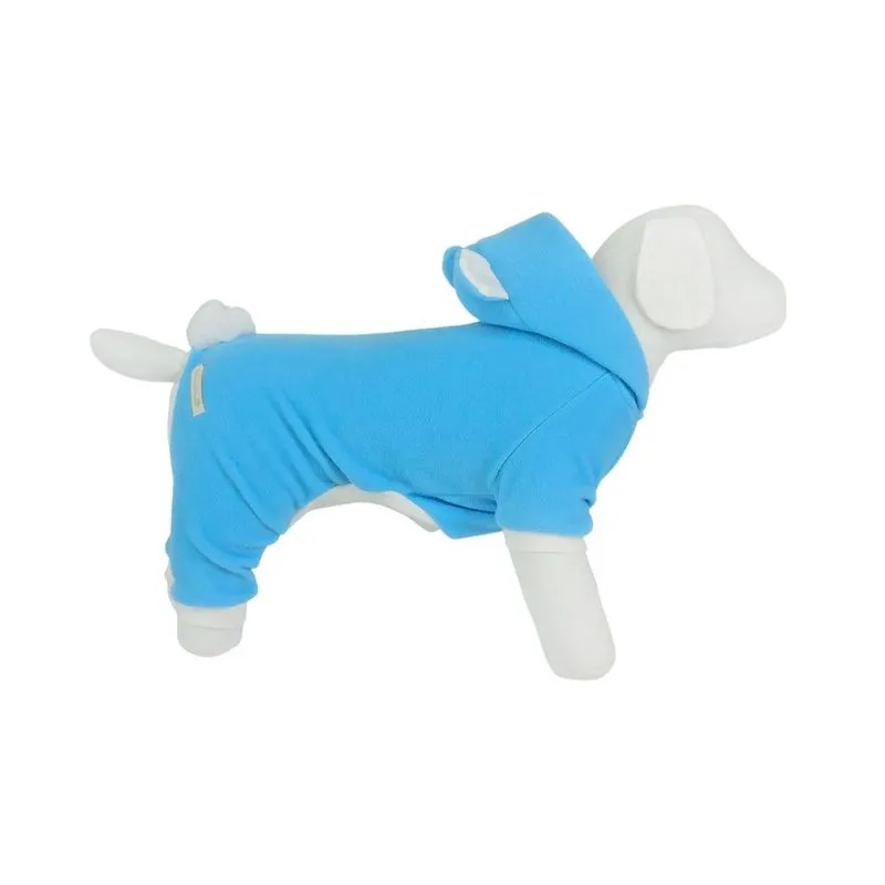 Casaco Bonito Pra Cachorro Neon Azul Para Cães - Tamanho M
