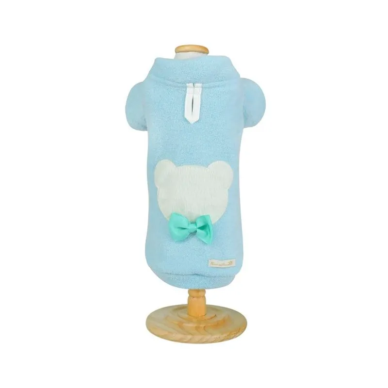 Casaco Bonito Pra Cachorro Teddy Azul Para Cães - Tamanho G