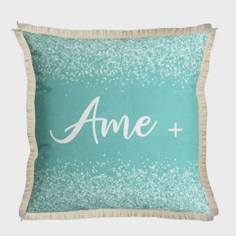 Capa para Almofada com Franja 43cm x 43cm 051 Dolce Belchior