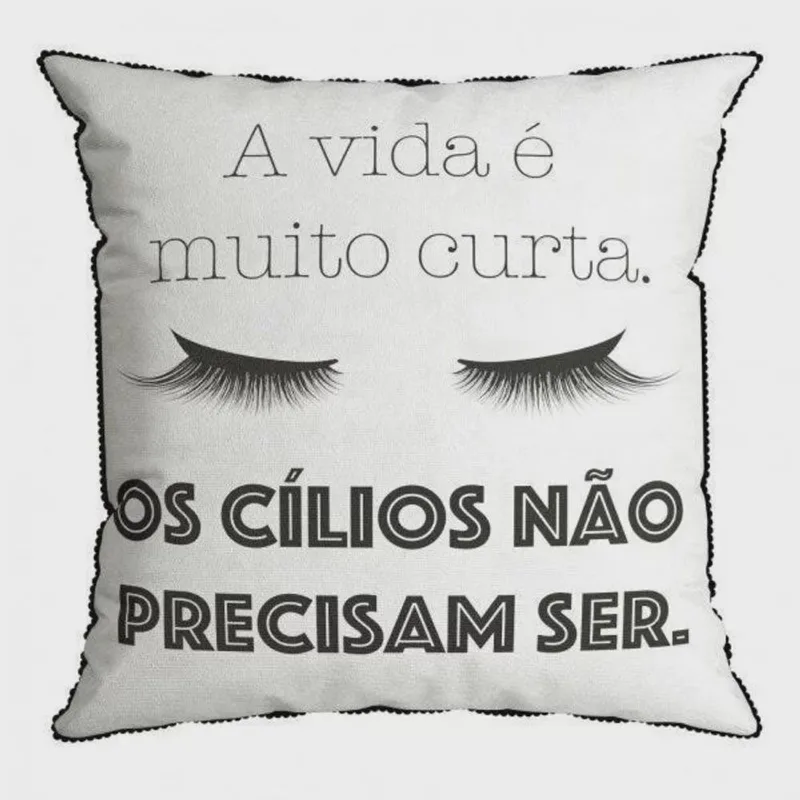 Capa para Almofada com Mini Grelot 43cm x 43cm 063 Dolce Belchior