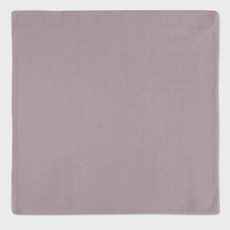 Kit 2 Guardanapos em Tricoline Liso 43x43 + 2 Argolas Rose