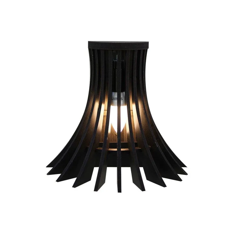 Arandela Mdf Lion- Madalli - Preto Fosco