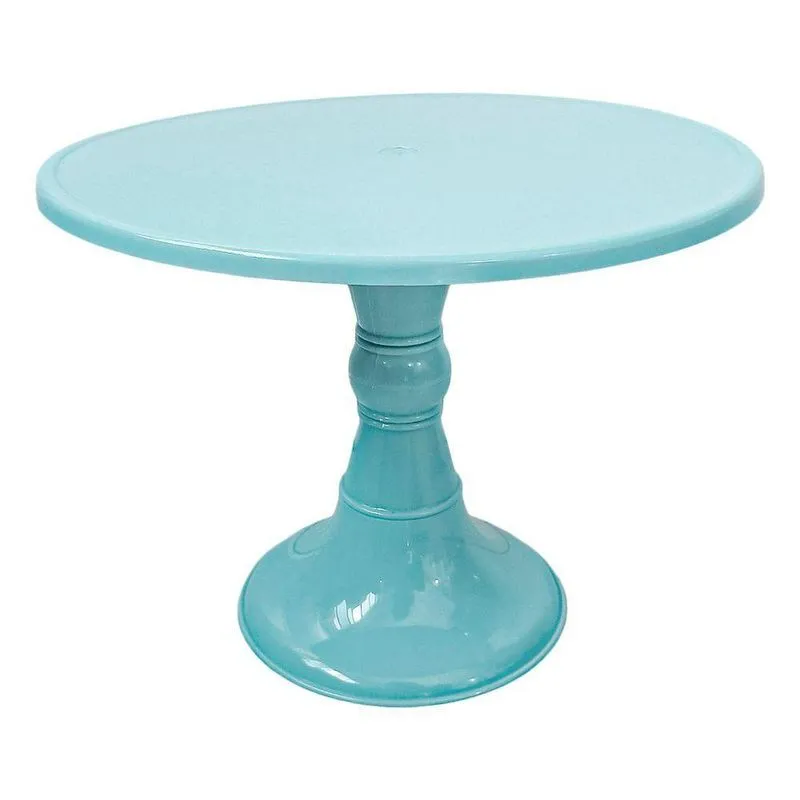 Boleira Suporte Para Bolo Colonial Média 32cm Cor Azul Claro