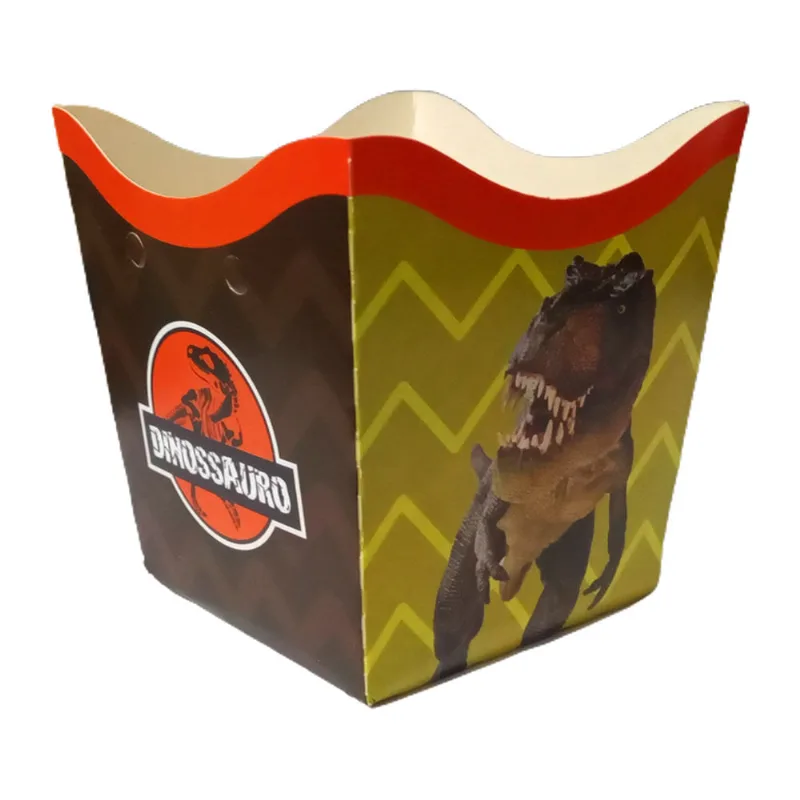 Cachepot De Papel Dinossauro Pequeno - 10 Unidades