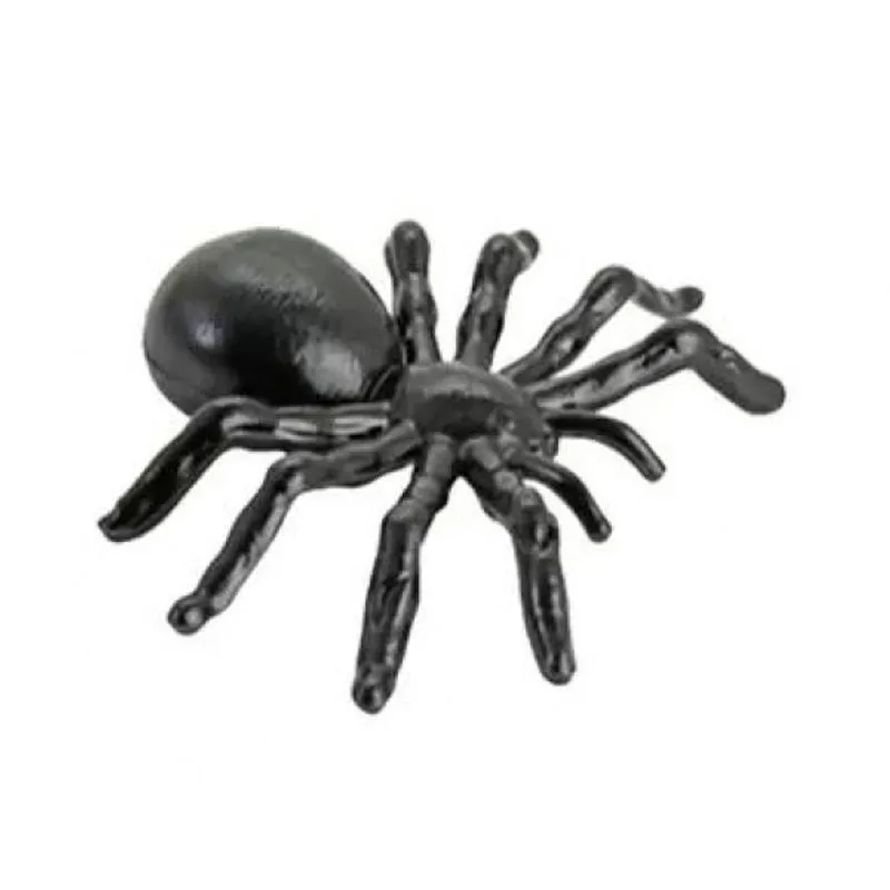 Enfeite Halloween Aranha Preta Plástica Mini Toys
