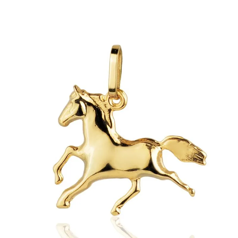 Pingente De Ouro 18k Cavalo