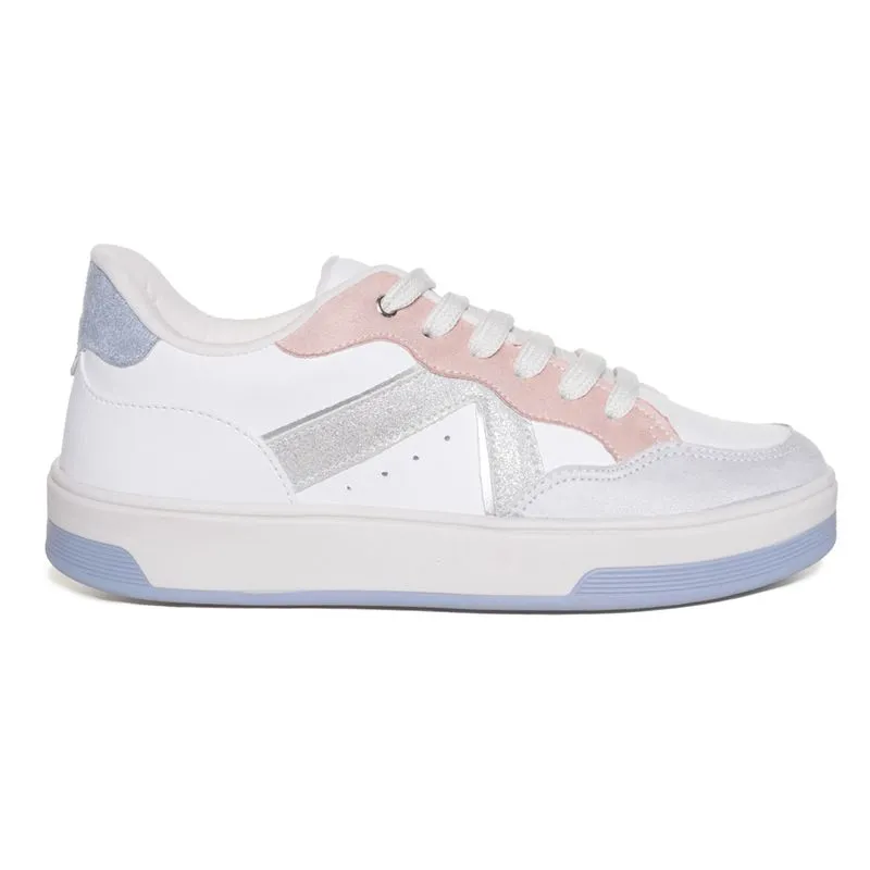 Tênis Done Head Streetwear Feminino Branco BRANCO/COLORS - 35