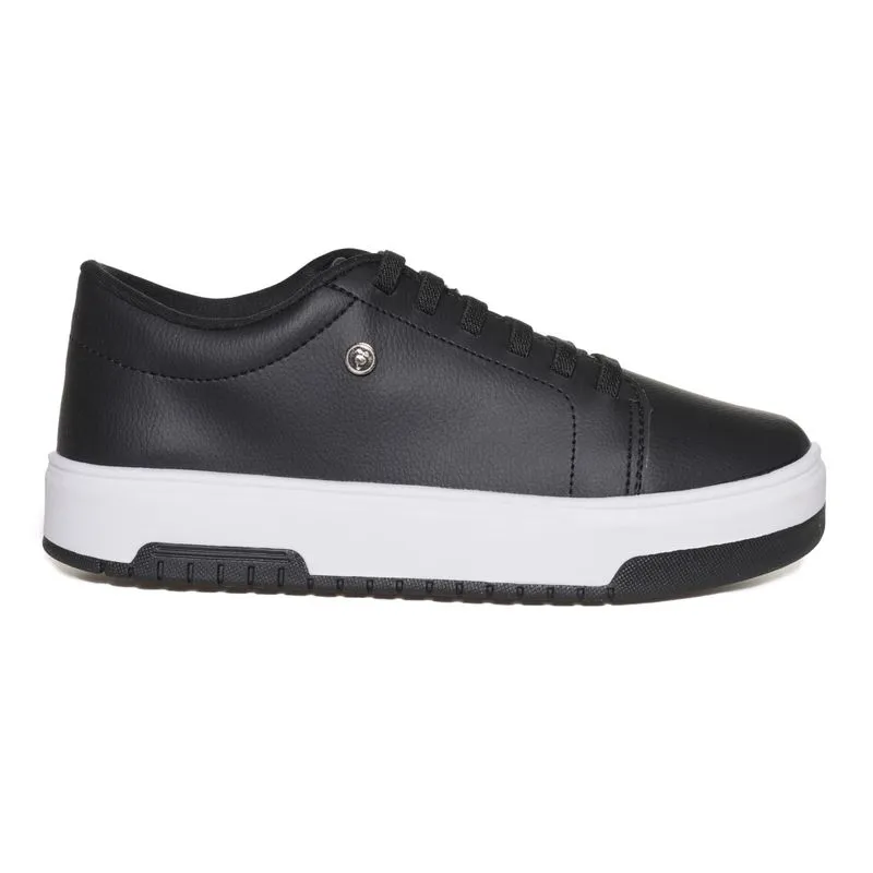 Tênis Done Head Casual Feminino Preto PRETO/BRANCO - 36