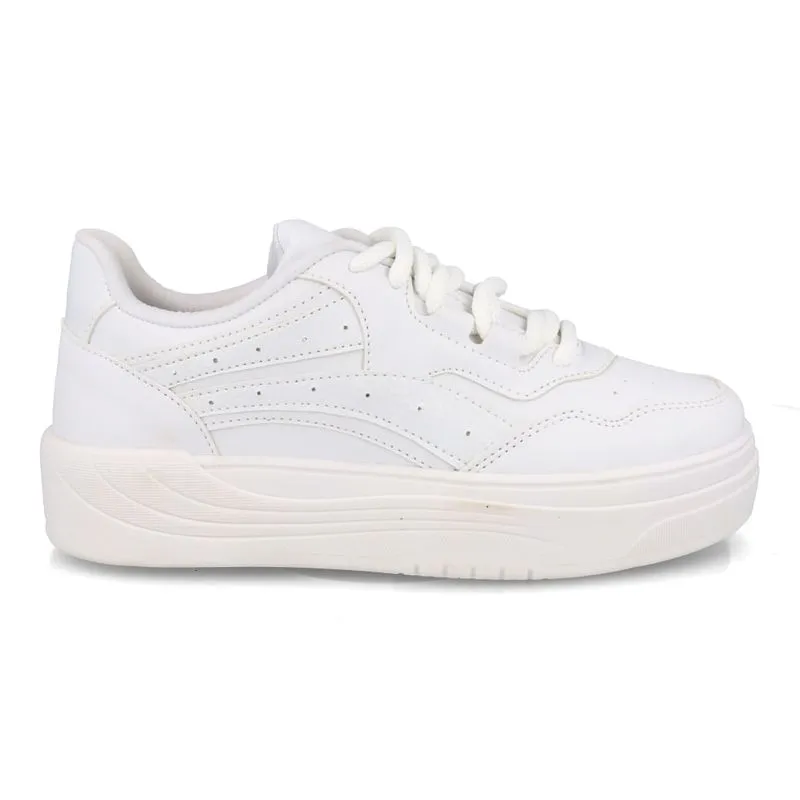 Tênis Done Head Plataforma Feminino Branco 36