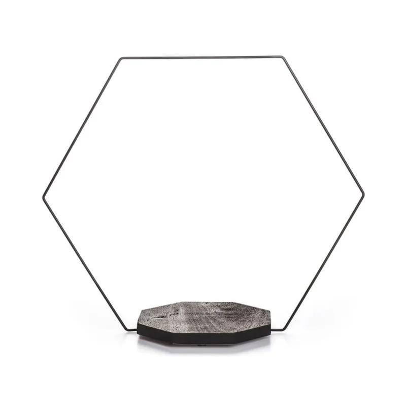 Armação Festplastik com Base de Madeira 23x43cm Preta