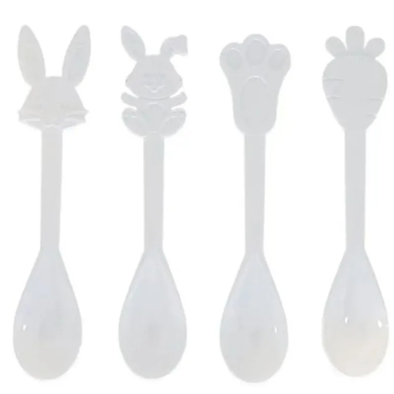 Colher de Páscoa Branca c/12 - Festplastik