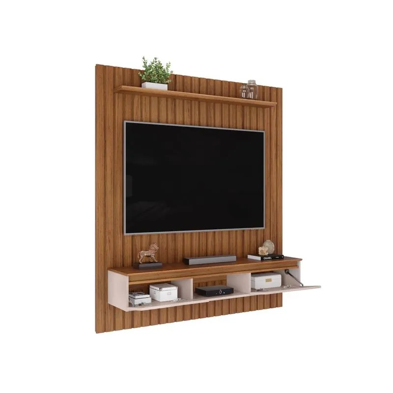 Painel Isac 175x156 Ripado Freijo Off White - Dj