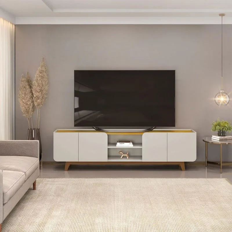 Bancada Nadine 220 Cm Para Tv Até 75 Polegadas Dj Moveis Cedro Bali