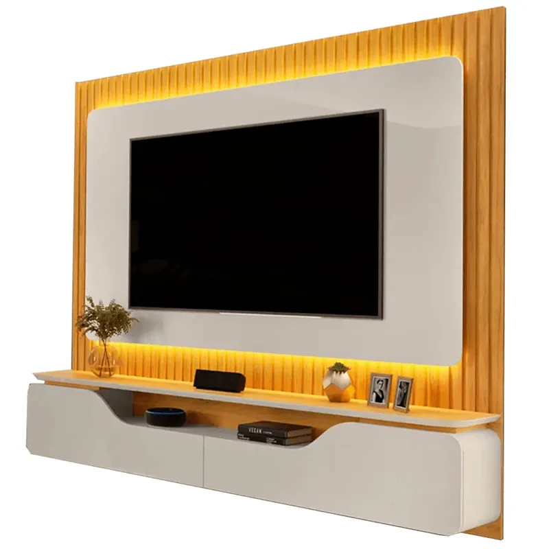 Painel Treviso com Iluminação de LED para TV até 70" - 180x210x32,5cm