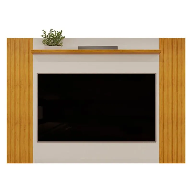 Painel Para TV Até 70" DJ Móveis Agnes Bali Com Cedro