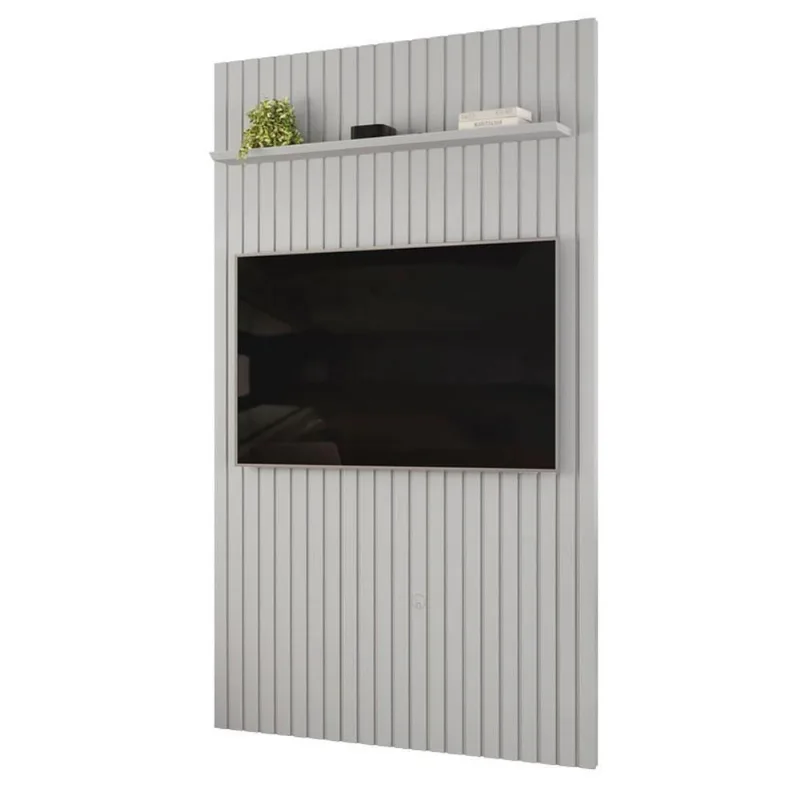 Painel Suspenso para TV Trento 143 Ripado Bali 143CM MDF Amadeirado DJ Móveis