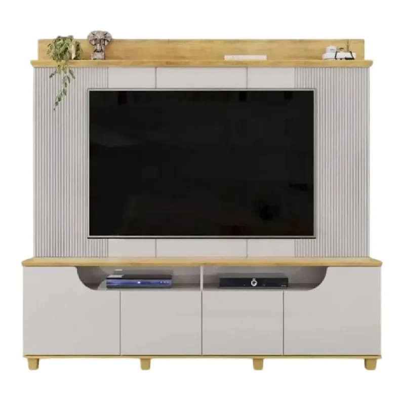 Estante Home para Tv até 75 Polegadas DJ Móveis Gama Bali / Cedro