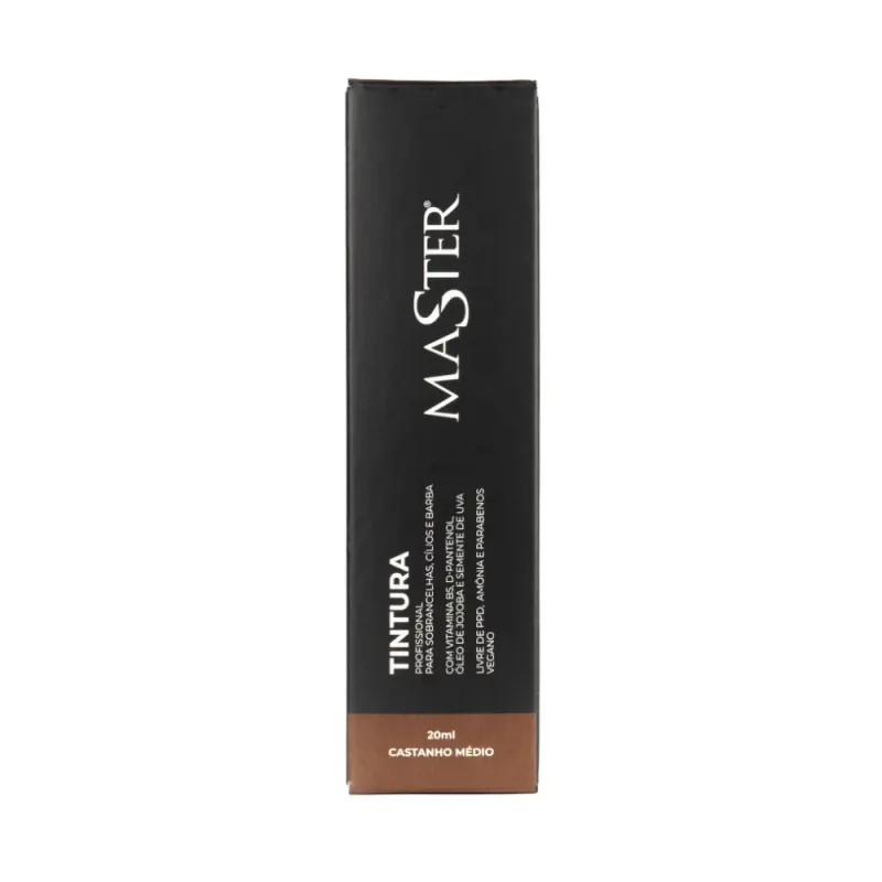 Tinta/Tintura Para Cílios E Sobrancelhas Master Castanho Médio 20g