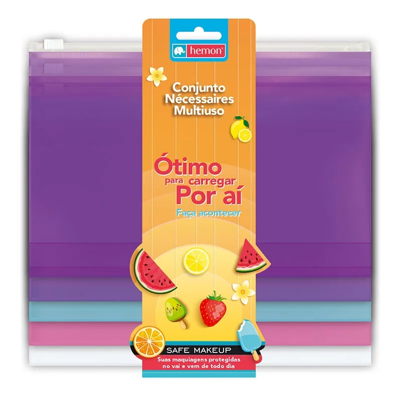 Pasta Zip Bag versátil sortidas 0319-3 22x15cm 5 unidades - Hemon