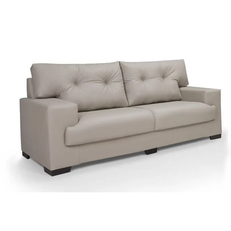 Sofa 3 Lugares Juliana Courissimo Bege 809 - Imperio Estofados