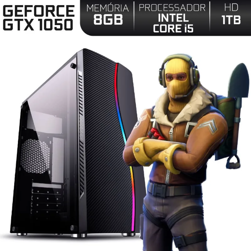 Pc Gamer Intel Core i5 ram 8GB Nvidia Geforce gtx 1050 2GB HD 1TB EasyPC Expert