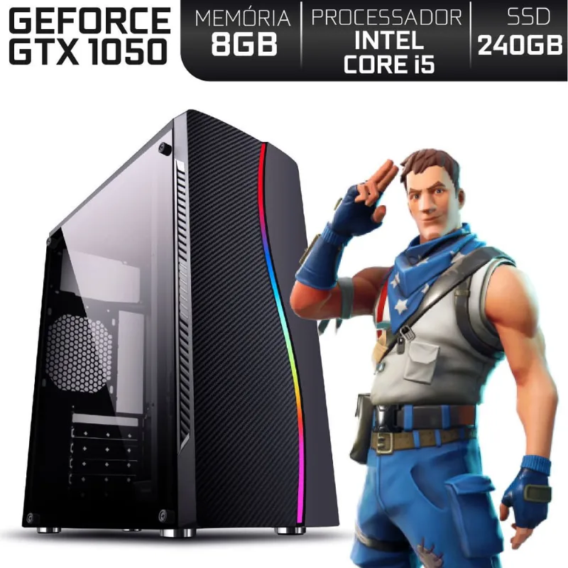 Pc Gamer Intel Core i5 ram 8GB Nvidia Geforce gtx 1050 2GB ssd 240GB EasyPC Expert