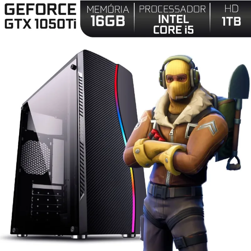 Pc Gamer Intel Core i5 ram 16GB Nvidia Geforce gtx 1050 Ti 4GB HD 1TB EasyPC Expert