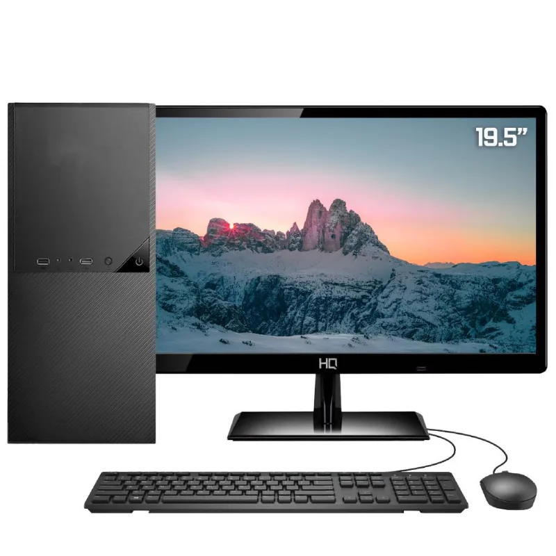 Computador Completo Intel 4GB HD 500GB Monitor 19.5" LED HDMI Skill DC