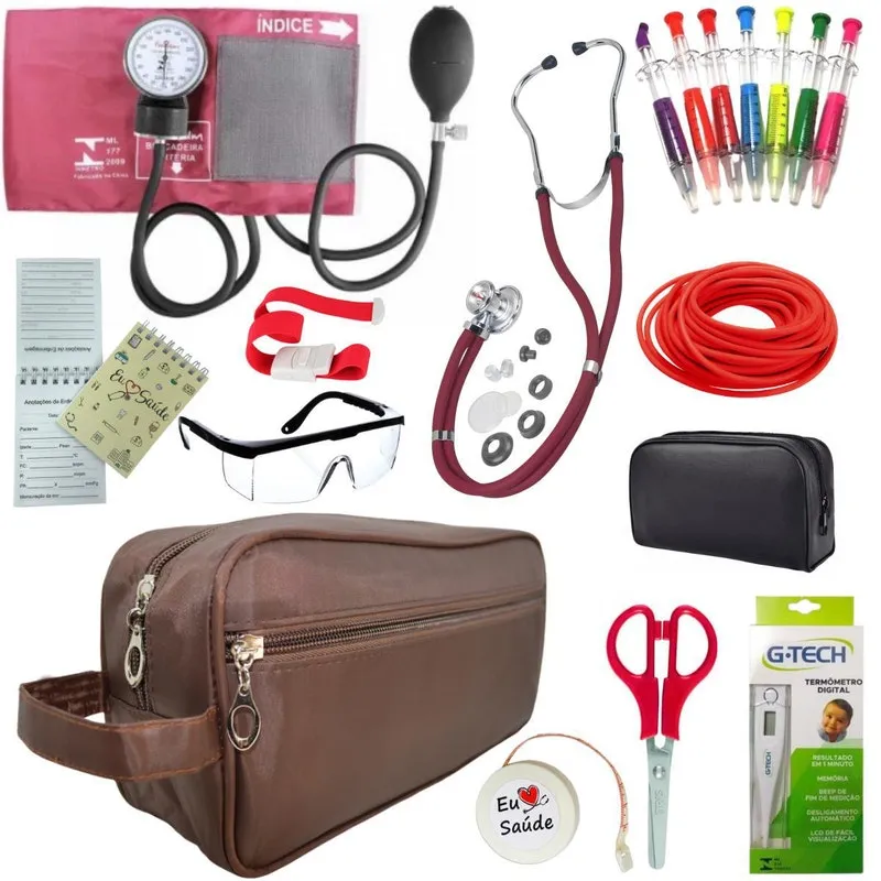 Kit Academico Enfermagem Completo - Vinho Premium Kit Academico Enfermagem Completo - Vinho Premium
