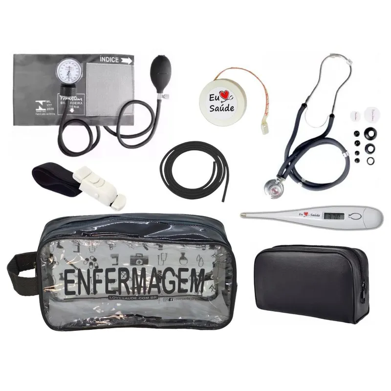 Kit De Enfermagem Completo - Grafite Enfermagem Premium