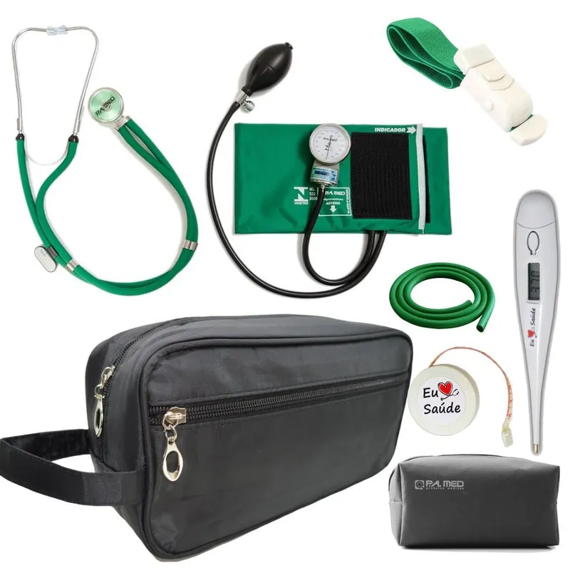 Kit De Enfermagem Completo - Verde Pa Med