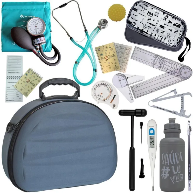 Kit Fisioterapia Goniômetro Pequeno Grande- Verde Incoterm